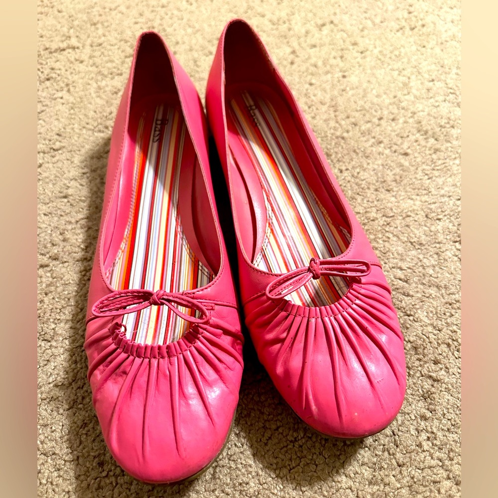 Bass Bright pink ballet flats